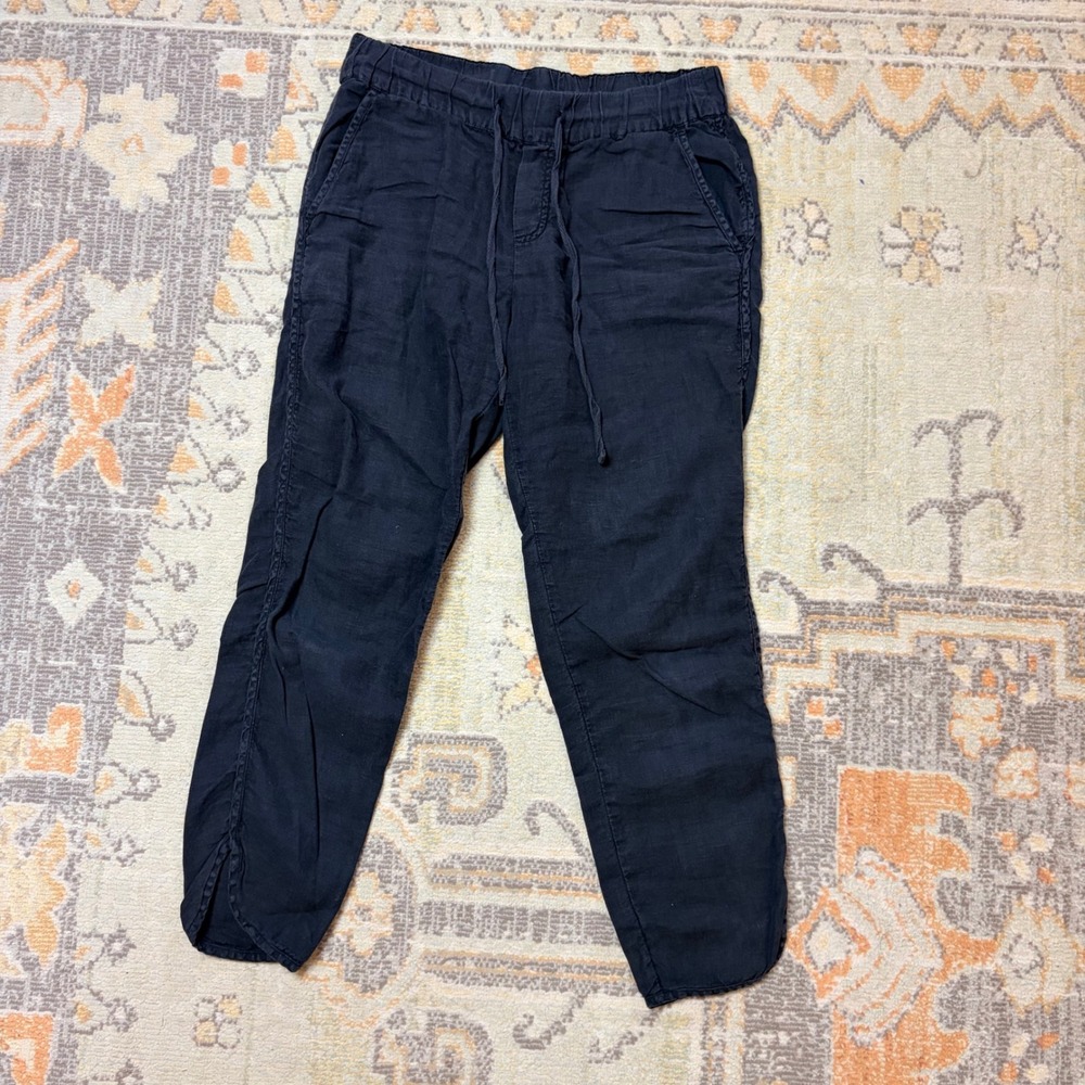 Caslon Women's Black Linen Pants xs